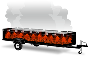 Chicken Cooker Trailer Airflow