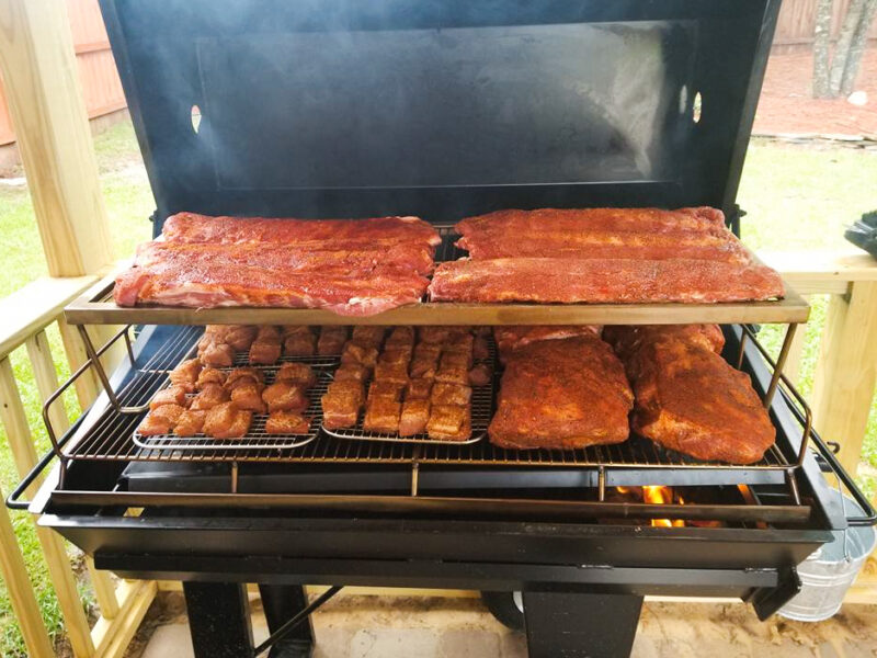 2nd Tier Grate on a Meadow Creek Pig Roaster or Offset Smoker