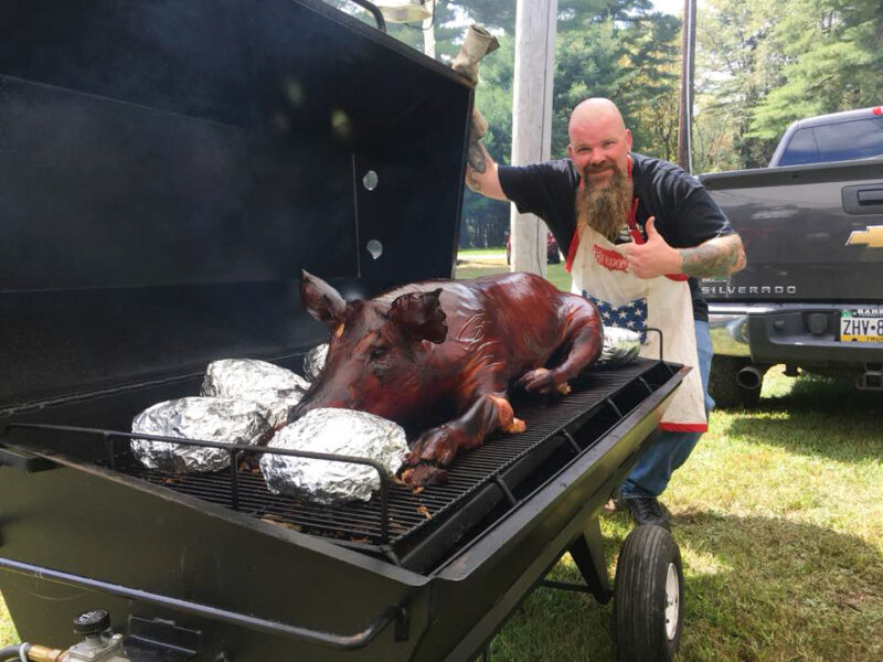 Whole Hog on a Meadow Creek Pig Roaster