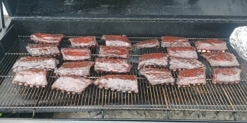 Company Picnic for 550 People Cooked on the Meadow Creek PR72T Pig Roaster Trailer