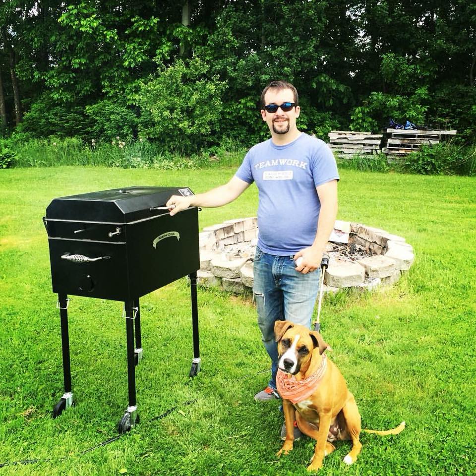 Grilled Chicken on Meadow Creek BBQ26S Chicken Cooker