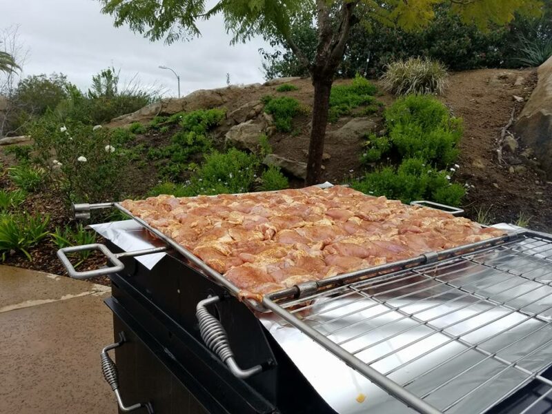 Chicken on Meadow Creek BBQ96 Chicken Cooker