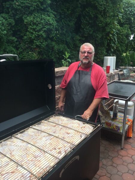 Cooking Chicken, Kabobs, Corn on the Cob, and Steaks on Meadow Creek BBQ42 Chicken Cooker