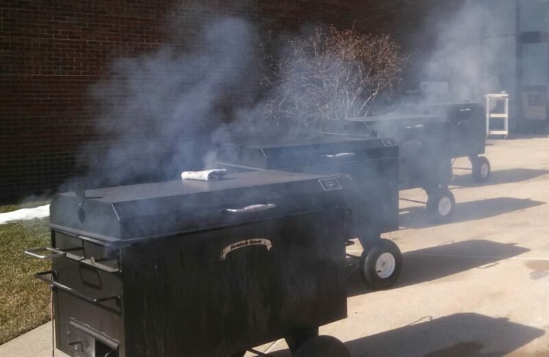 Grilling Chicken on Meadow Creek BBQ42 Chicken Cooker Calvary Church