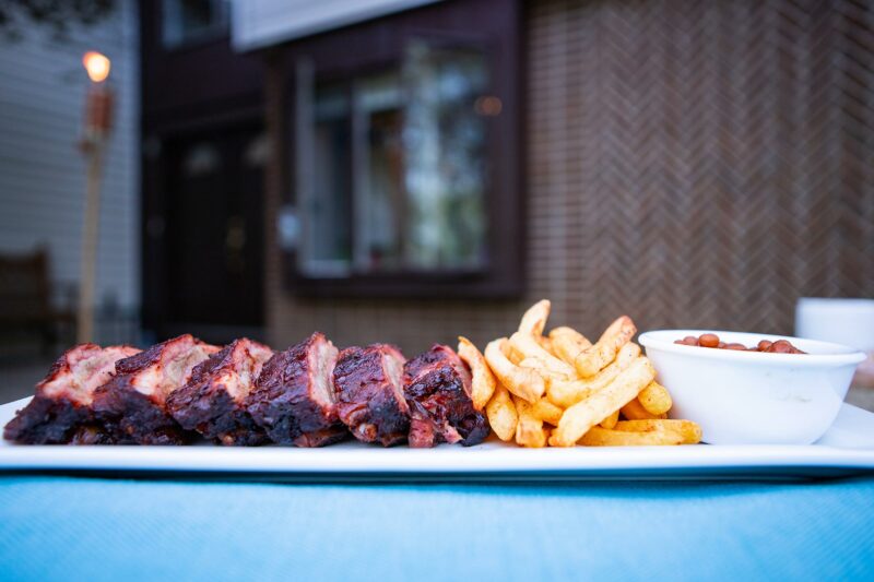 Smoked Baby Back Ribs Plated