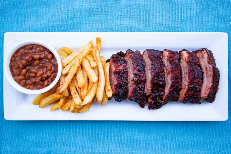 Smoked Baby Back Ribs Plated