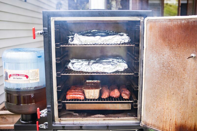 Breaking in the Meadow Creek BX25 Box Smoker