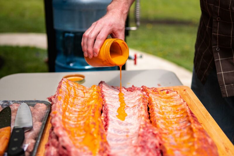 Prepping Baby Back Ribs With Meat Glue