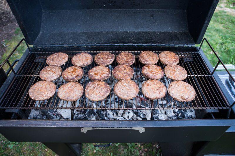 Grill Pan on Meadow Creek SQ36 Offset Smoker