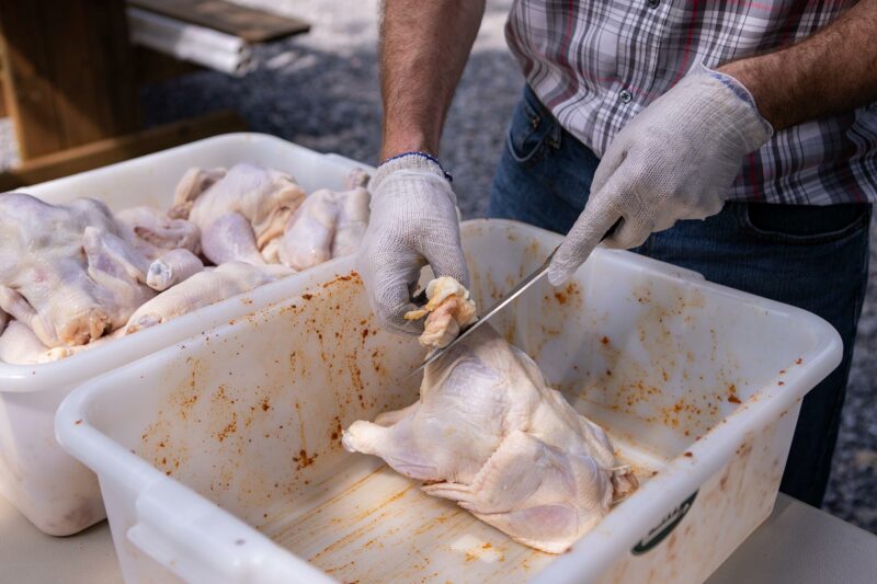 Prepping Chickens