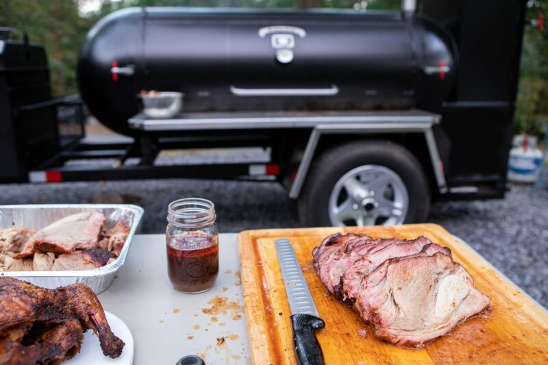 Smoked Chicken and Pork Butts