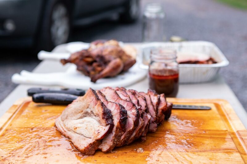 Smoked and Sliced Pork Butts