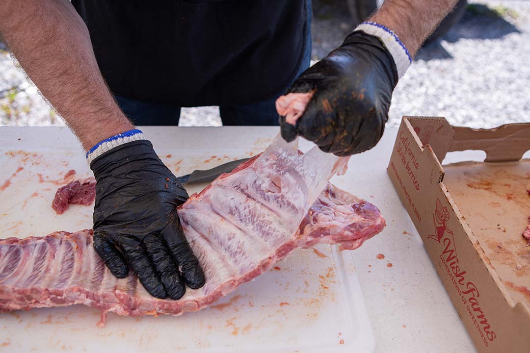 Prepping Ribs