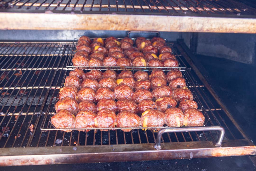 Sausage Balls on Smoker